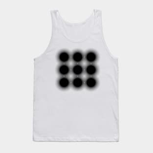 Optical Illusion III Black and White Tank Top